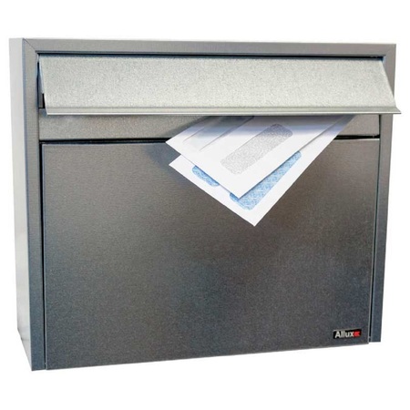 ALLUX Allux Series LT150 Wall Mount Mailbox in Galvanized ALX-LT150-GAL